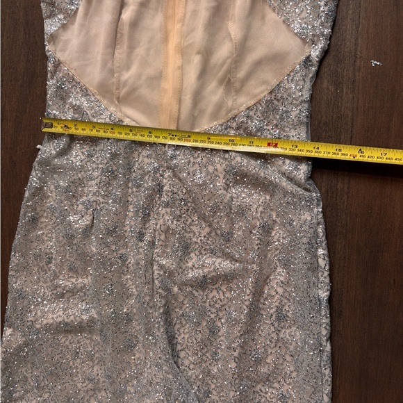 Silver Sleeveless Jumpsuit - Picture 7 of 9